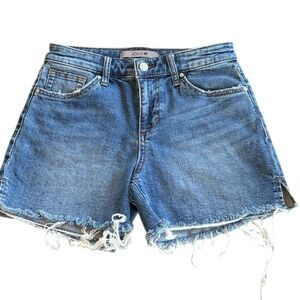 Joe's The Cut Off Raw Hem Midrise Stretch‎ Shorts Size 25.